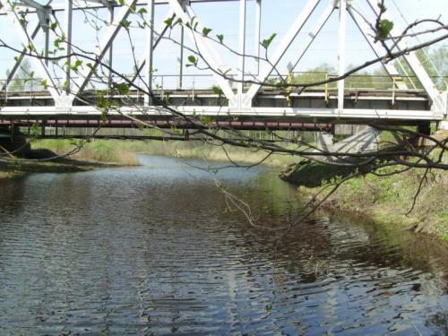 Ж/д мост через Гусь между Нечаевской и Вековкой