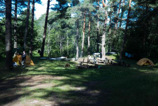 Наш лагерь недалеко от впадения в оз. Ясское